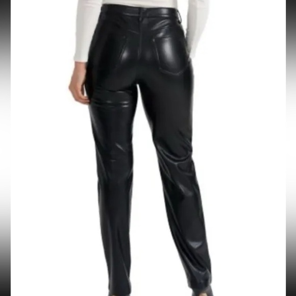 Joie Faux Leather Pants Black Limited Edition MSRP $148. NWT - Picture 3 of 6